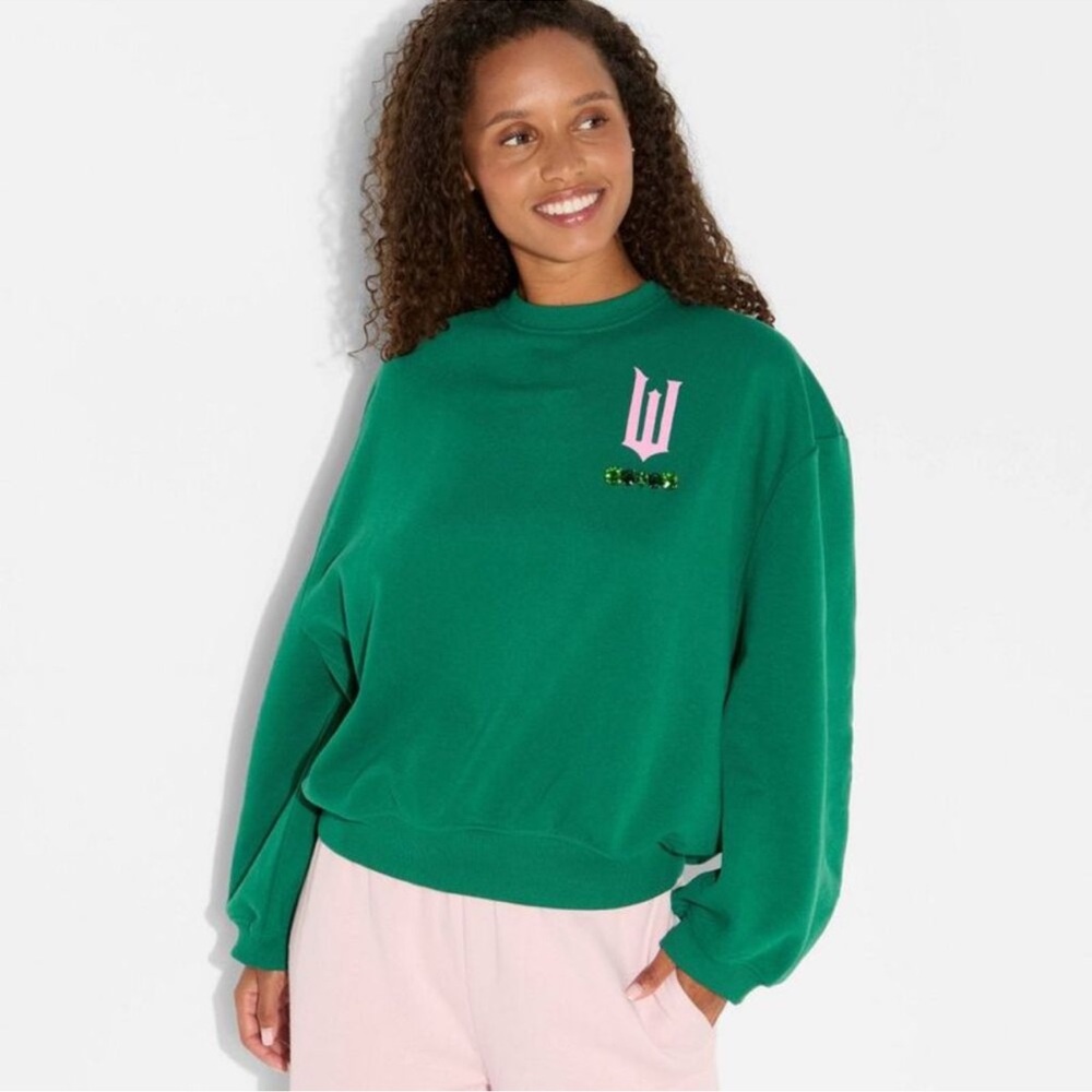 Nwt Wicked Glinda & Elphaba Graphic Sweatshirt